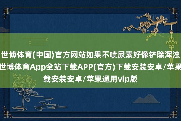 世博体育(中国)官方网站如果不喷尿素好像铲除浑浊处理设施-世博体育App全站下载APP(官方)下载安装安卓/苹果通用vip版