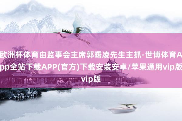 欧洲杯体育由监事会主席郭曙凌先生主抓-世博体育App全站下载APP(官方)下载安装安卓/苹果通用vip版