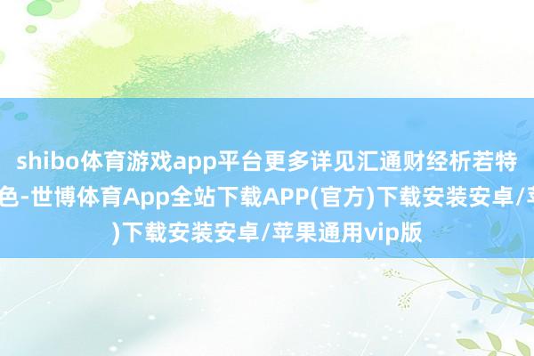 shibo体育游戏app平台更多详见汇通财经析若特制图表中的本色-世博体育App全站下载APP(官方)下载安装安卓/苹果通用vip版