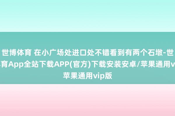 世博体育 在小广场处进口处不错看到有两个石墩-世博体育App全站下载APP(官方)下载安装安卓/苹果通用vip版