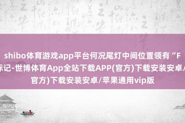 shibo体育游戏app平台何况尾灯中间位置领有“FULWIN”字母标记-世博体育App全站下载APP(官方)下载安装安卓/苹果通用vip版