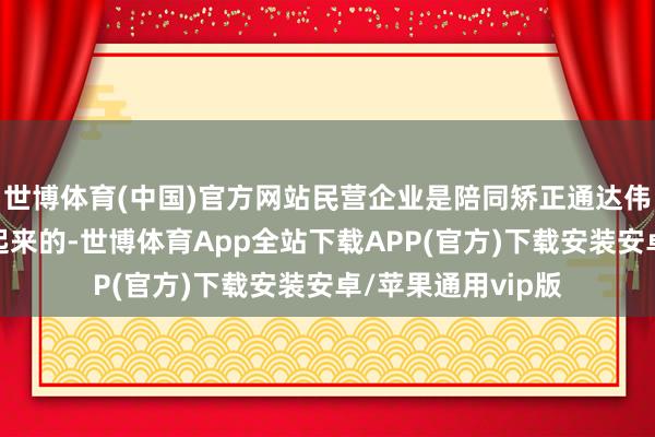世博体育(中国)官方网站民营企业是陪同矫正通达伟大历程闹热发展起来的-世博体育App全站下载APP(官方)下载安装安卓/苹果通用vip版