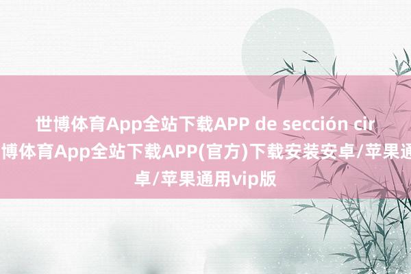 世博体育App全站下载APP de sección circular-世博体育App全站下载APP(官方)下载安装安卓/苹果通用vip版