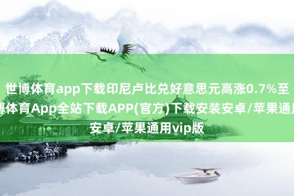 世博体育app下载印尼卢比兑好意思元高涨0.7%至16-世博体育App全站下载APP(官方)下载安装安卓/苹果通用vip版