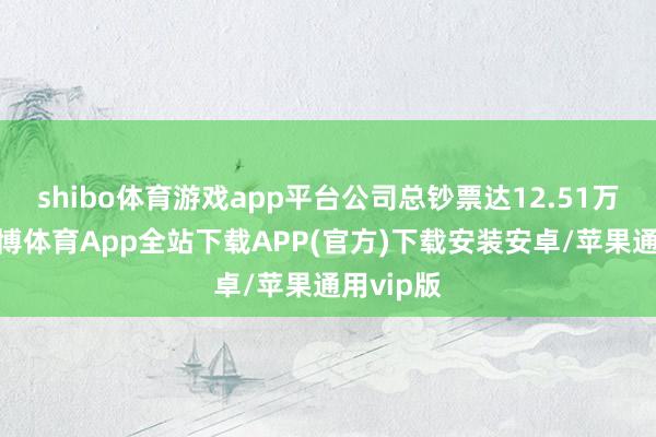 shibo体育游戏app平台公司总钞票达12.51万亿元-世博体育App全站下载APP(官方)下载安装安卓/苹果通用vip版
