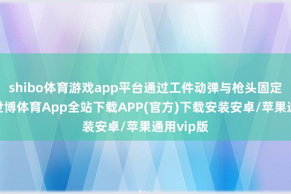 shibo体育游戏app平台通过工件动弹与枪头固定的互助-世博体育App全站下载APP(官方)下载安装安卓/苹果通用vip版