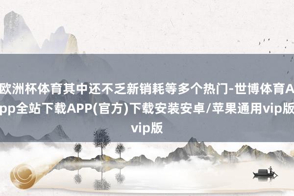 欧洲杯体育其中还不乏新销耗等多个热门-世博体育App全站下载APP(官方)下载安装安卓/苹果通用vip版