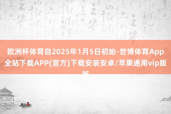 欧洲杯体育自2025年1月5日初始-世博体育App全站下载APP(官方)下载安装安卓/苹果通用vip版