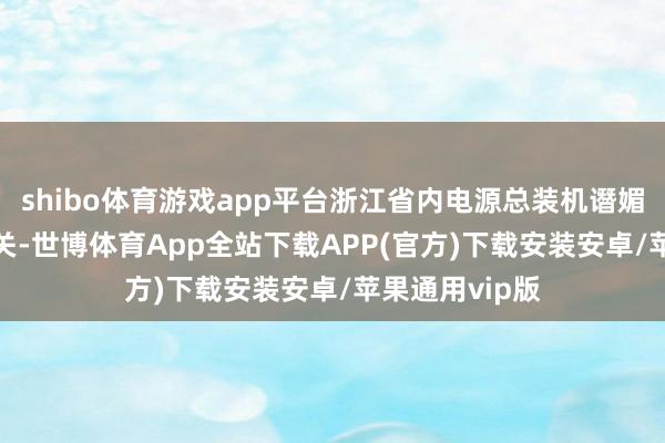 shibo体育游戏app平台浙江省内电源总装机谮媚1.5亿千瓦大关-世博体育App全站下载APP(官方)下载安装安卓/苹果通用vip版