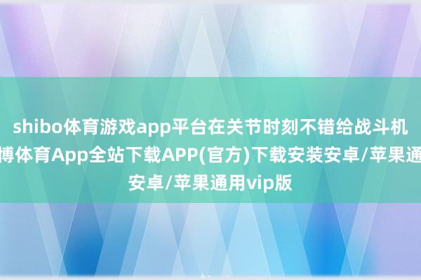 shibo体育游戏app平台在关节时刻不错给战斗机加血-世博体育App全站下载APP(官方)下载安装安卓/苹果通用vip版