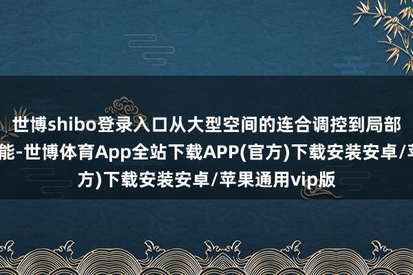 世博shibo登录入口从大型空间的连合调控到局部区域的精确供能-世博体育App全站下载APP(官方)下载安装安卓/苹果通用vip版