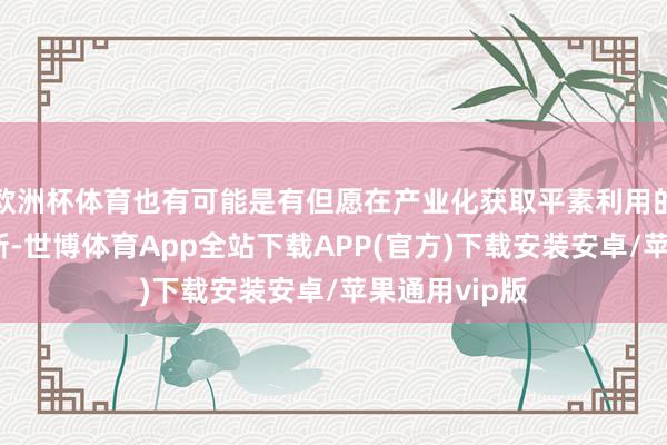 欧洲杯体育也有可能是有但愿在产业化获取平素利用的一种本领创新-世博体育App全站下载APP(官方)下载安装安卓/苹果通用vip版